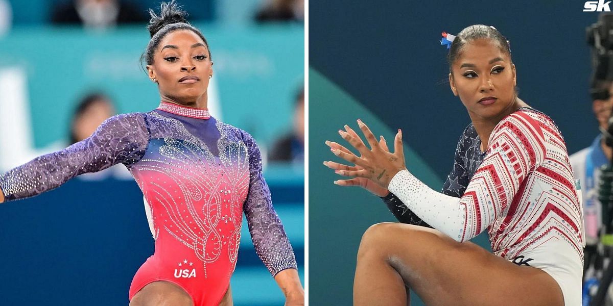 Simone Biles and Jordan Chiles. PHOTO: Both from Getty Images