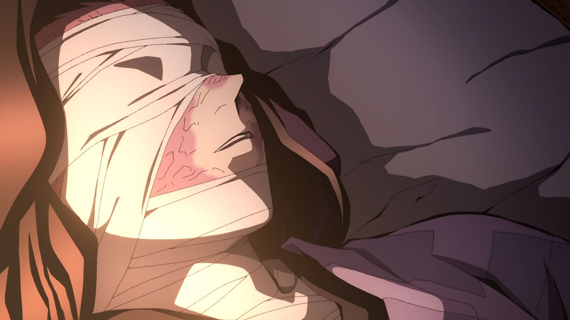 Kagaya in his final moments (Image via Ufotable)