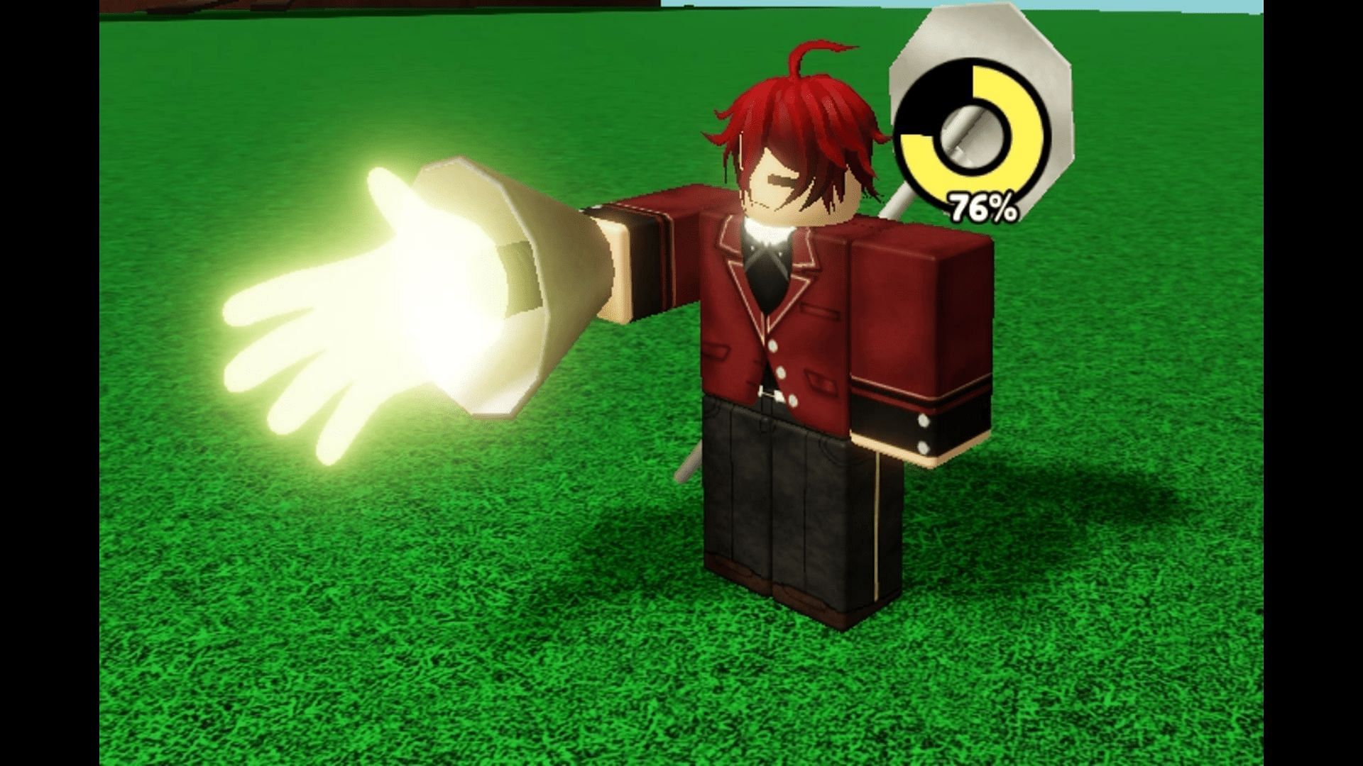 Gameplay screenshot of the Lamp Glove in Slap Battles (Image via Roblox)