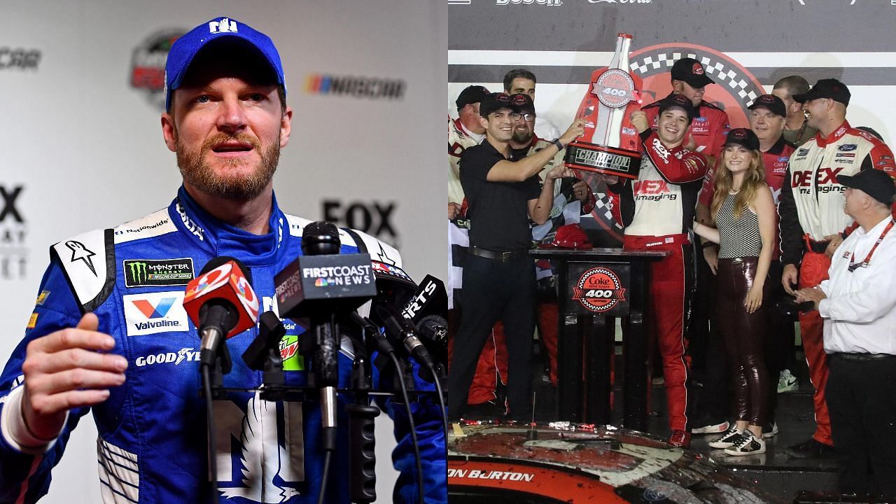 Dale Earnhardt Jr. and Harrison Burton