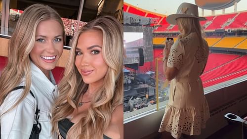 Gracie Hunt attending a country concert with a friend