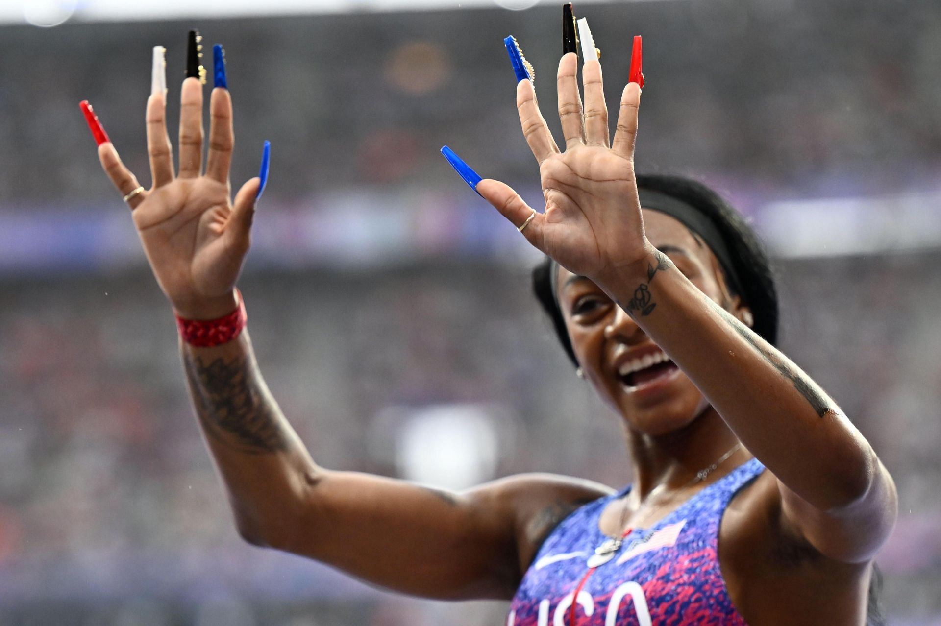 Sha&#039;carri Richardson at the 2024 Paris Olympics - Getty Images