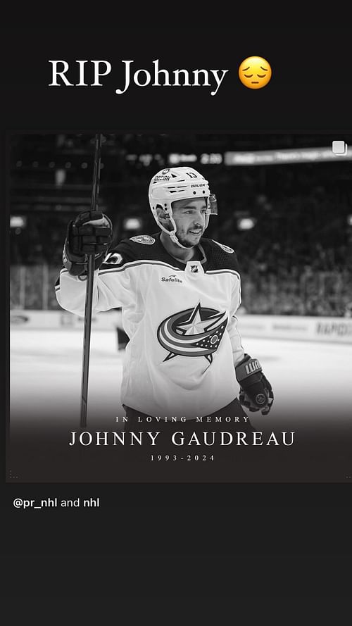 Rob Gronkowski pays tribute to late NHL star Johnny Gaudreau