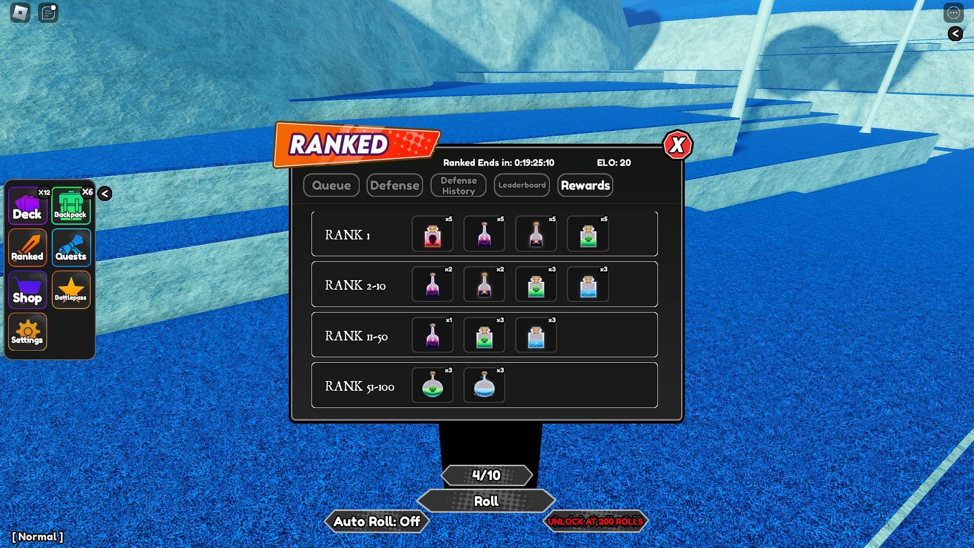 Ranking rewards (Image via Roblox)