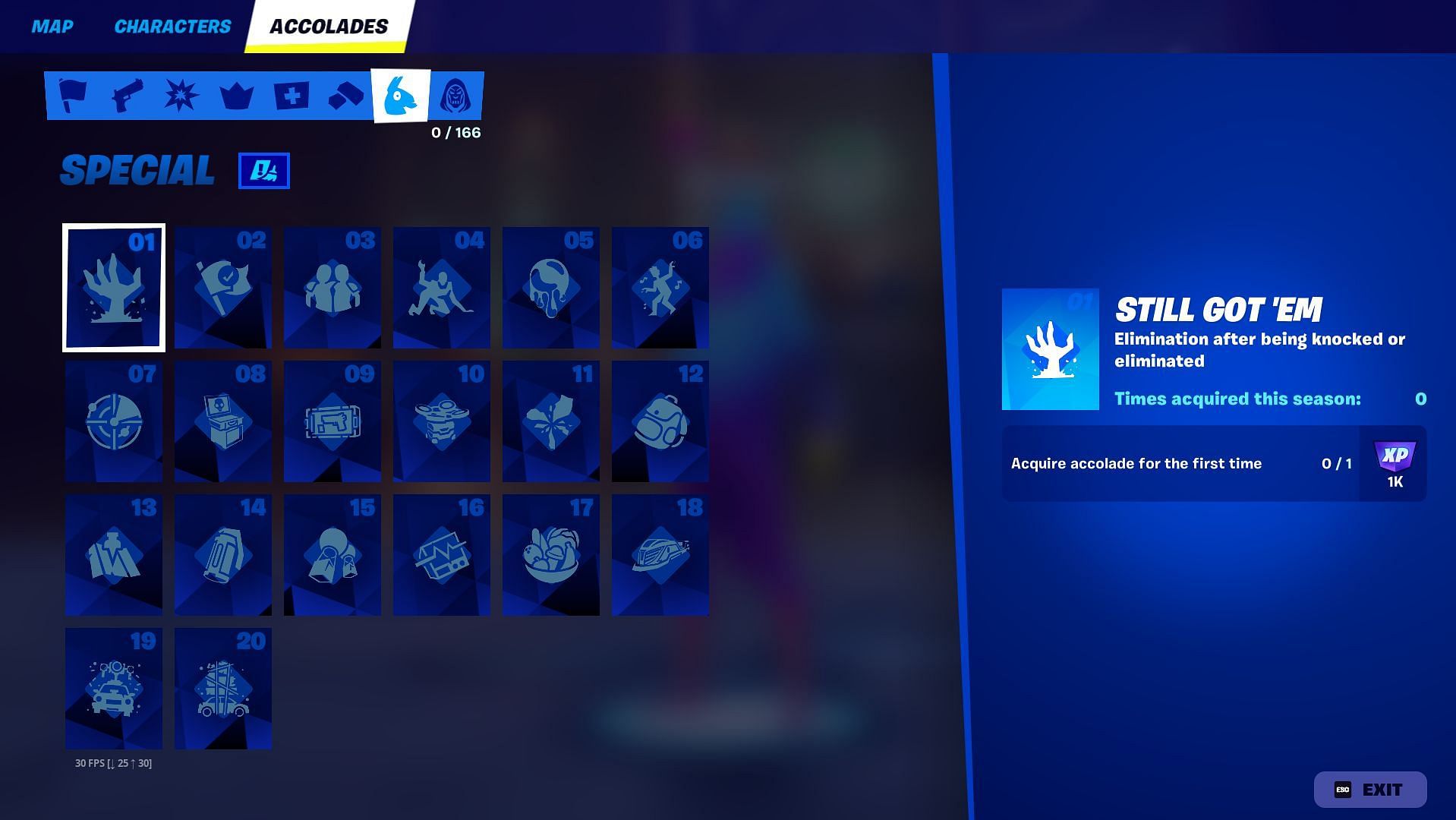 Fortnite Chapter 5 Season 4 Accolades: Special (Image via Epic Games)