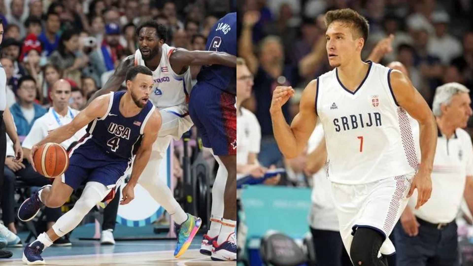 A look at Steph Curry and Bogdan Bogdanovic 2024 Paris Olympics so far. Photo Credits: Imagn