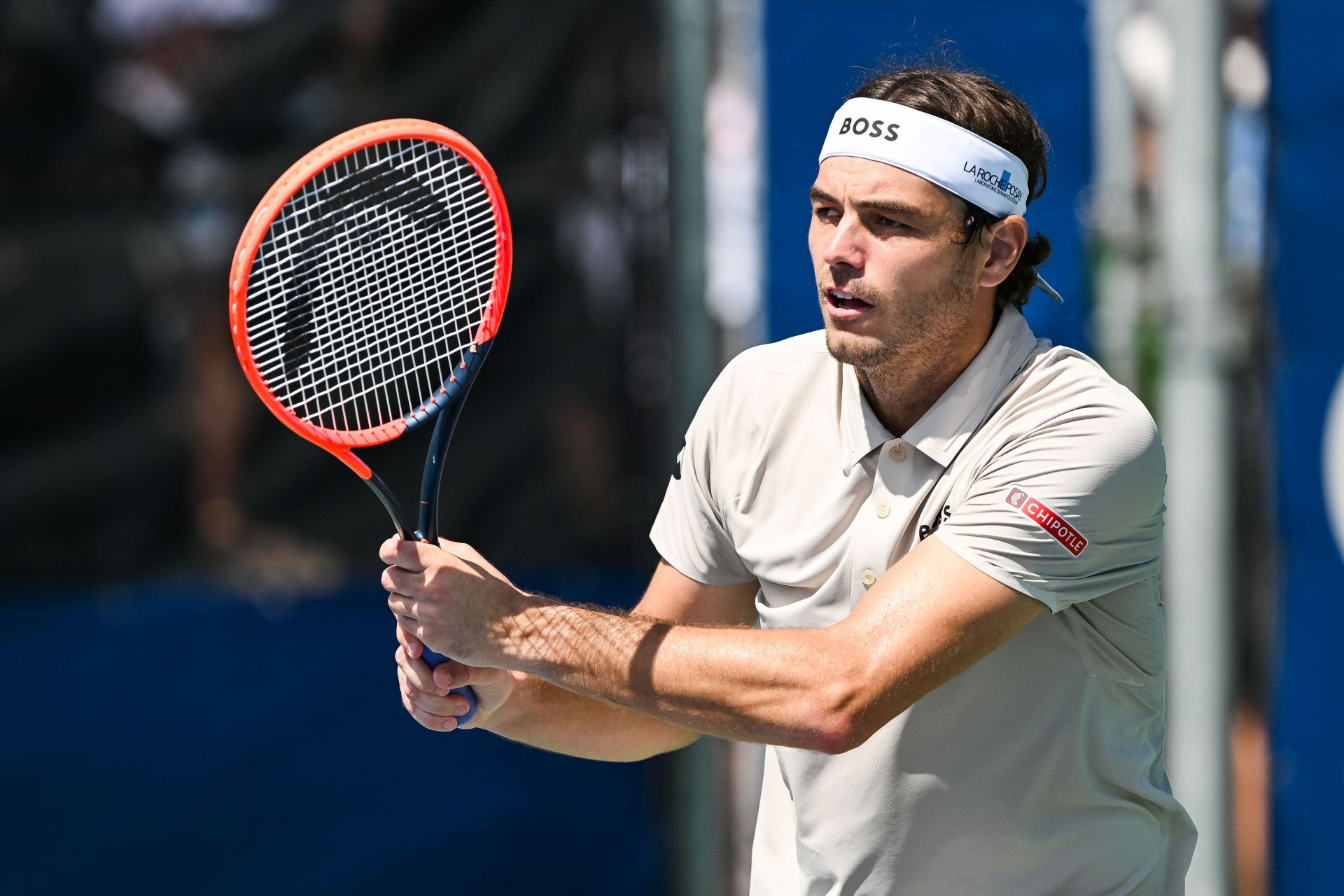 Taylor Fritz in action