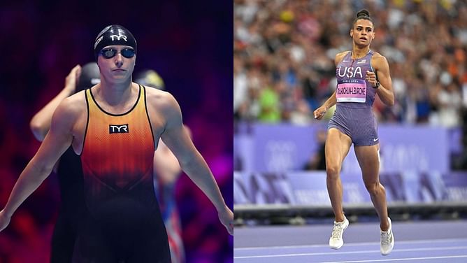 5 athletes who defended their title at the Paris Olympics ft. Katie Ledecky and Sydney McLaughlin-Levrone
