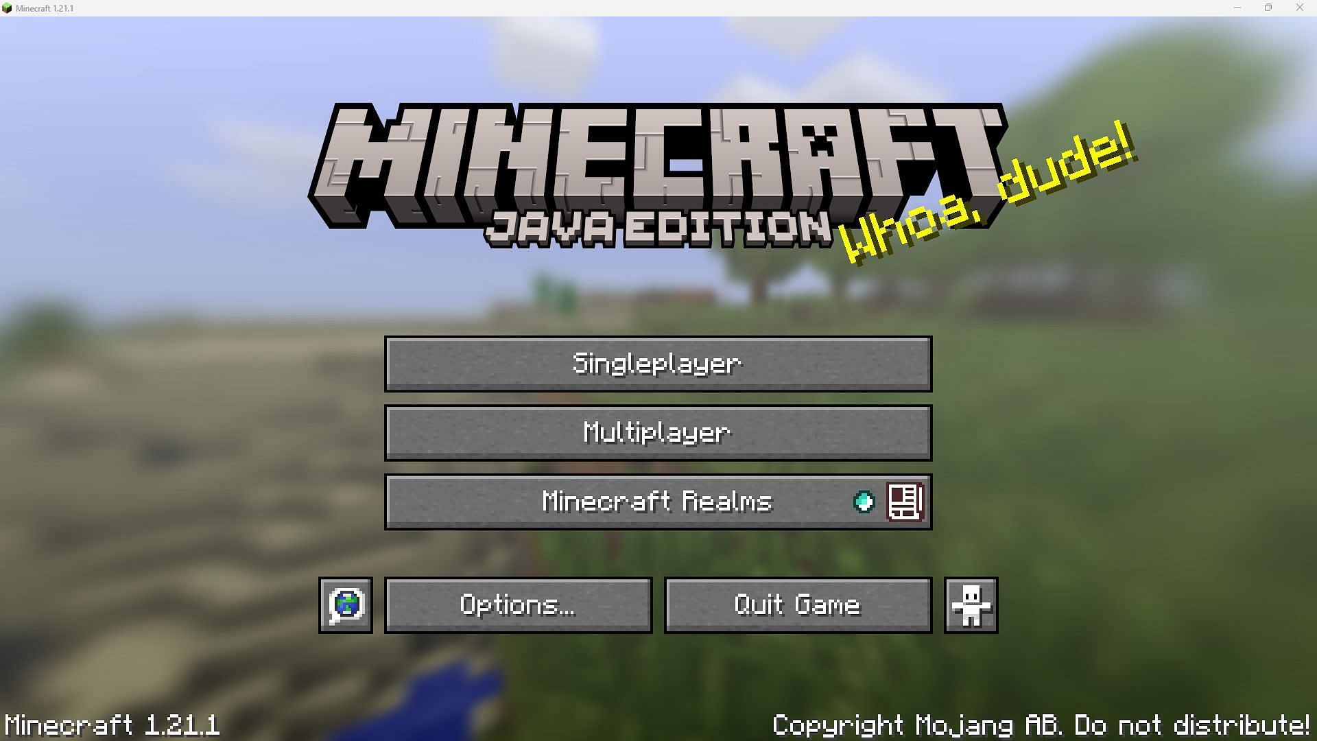 The fullscreen toggle will let players avoid seeing Windows borders (Image via Mojang Studios)