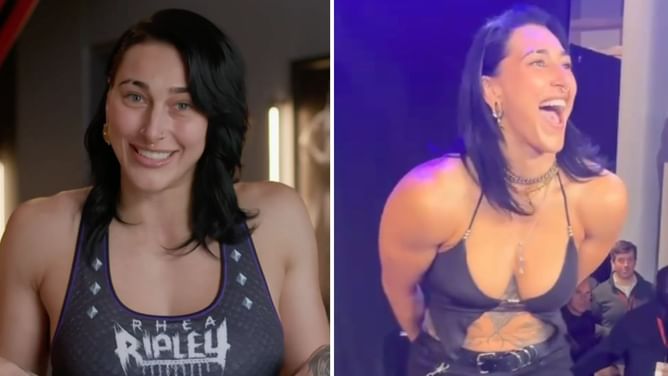Rhea Ripley reacts after being spotted with 41-year-old WWE RAW star ahead of Bash in Berlin