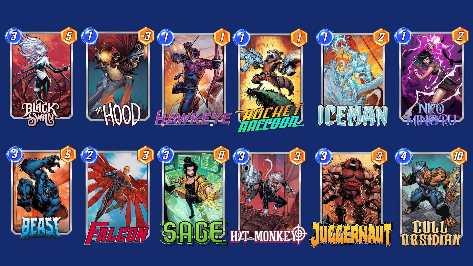 The Black Swan Bounce deck in Marvel Snap (Image via Nuverse)