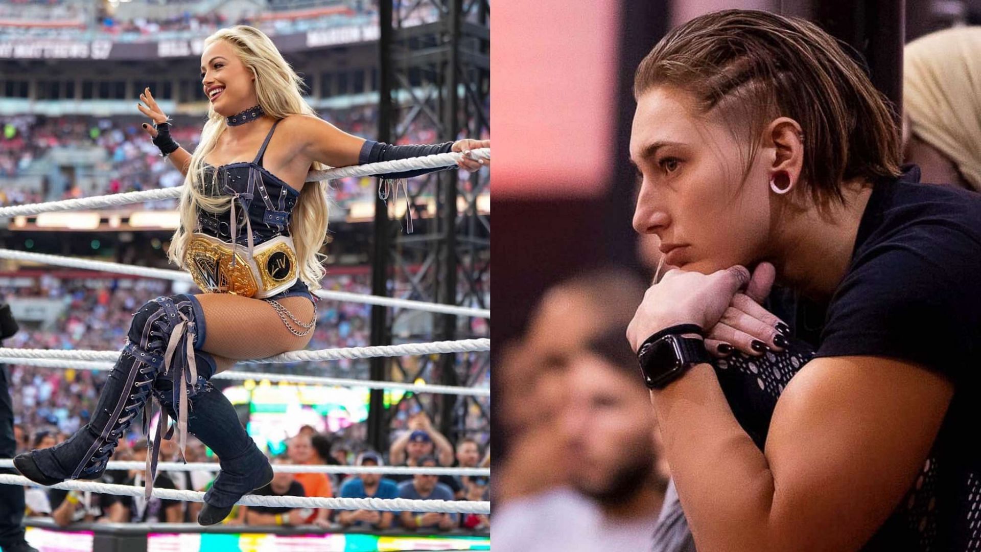 Liv Mogan (left); Rhea Ripley (right) [Image Credits: wwe.com]