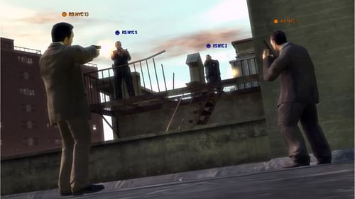 A screenshot from the multiplayer version of Grand Theft Auto 4 (Image via Rockstar Games)