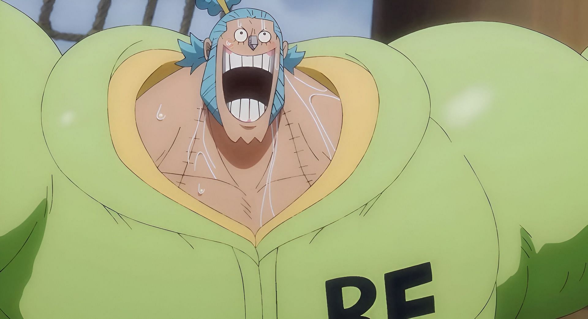 Franky as seen in the anime (Image via Toei Animation)