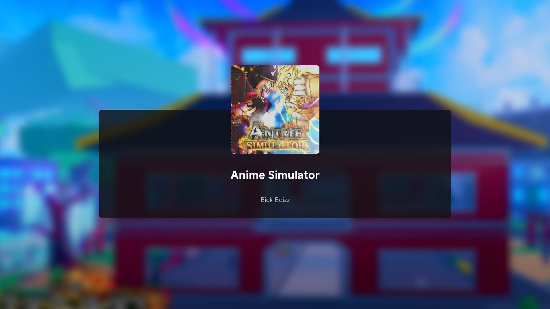 Anime Simulator