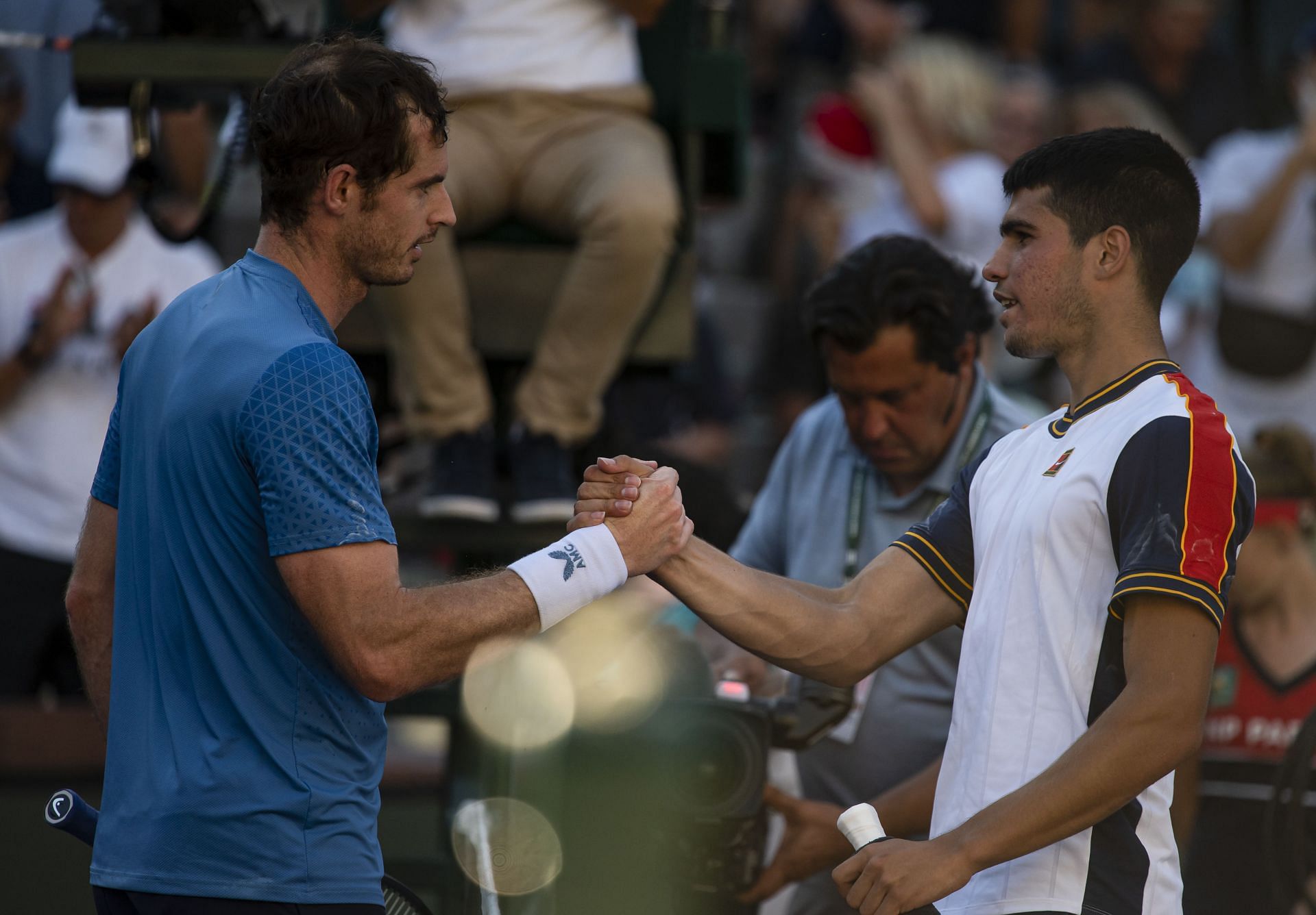 Andy Murray and Carlos Alcaraz. (Image: Getty)