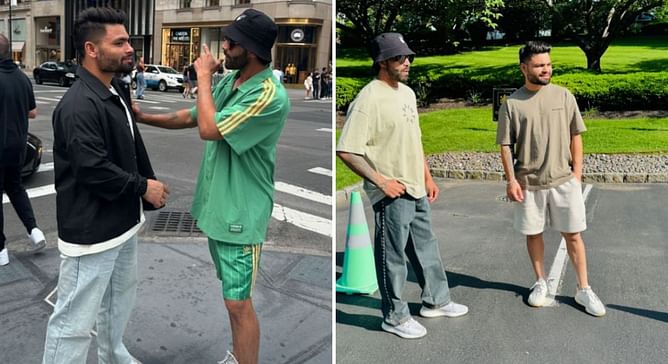 [In Pictures] “Aag laga di” – Ravindra Jadeja reacts cheekily to Rinku Singh's latest Instagram post