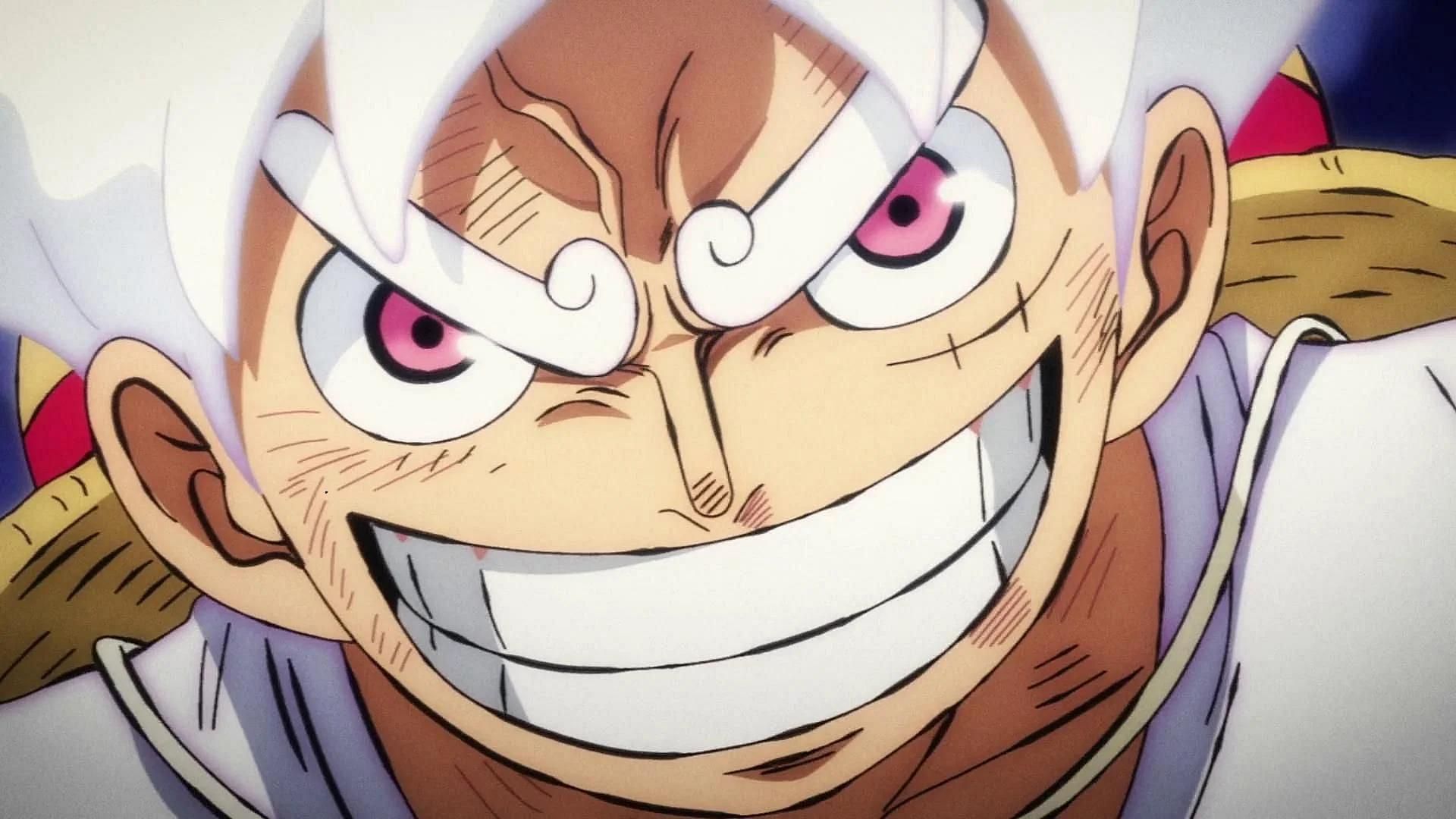 Gear 5 Luffy as shown in the One Piece anime (Image via Toei Animation)