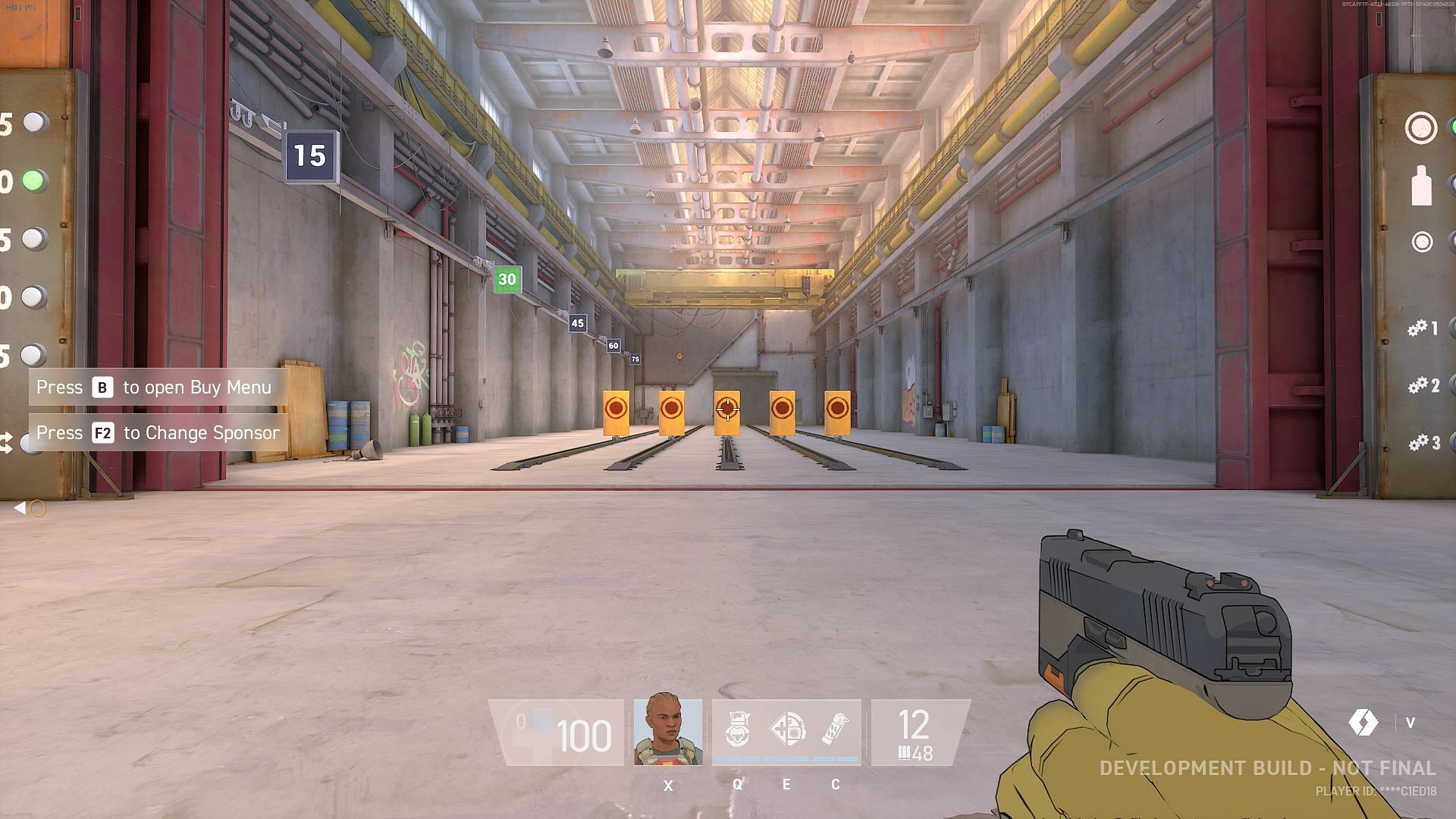 Practice mode in Mountaintop Studios&#039; new FPS game (Image via Mountaintop Studios)