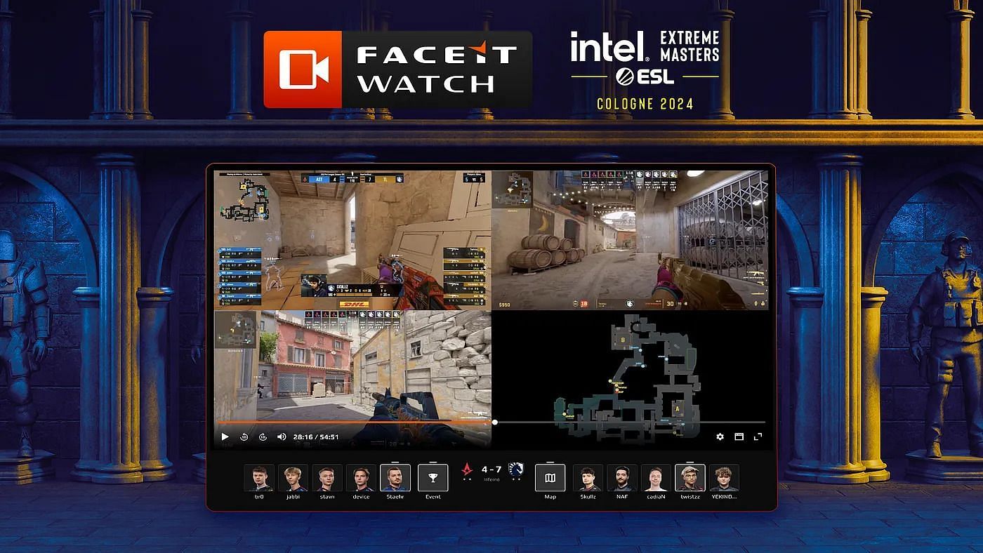 CS2 IEM Cologne 2024 on FACEIT Watch (Image via FACEIT)