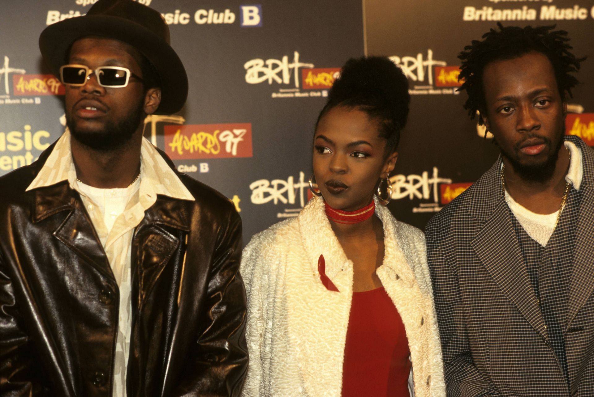 Photo of Lauryn HILL and FUGEES and PRAS and Wyclef JEAN (Photo by Patrick Ford/Redferns)