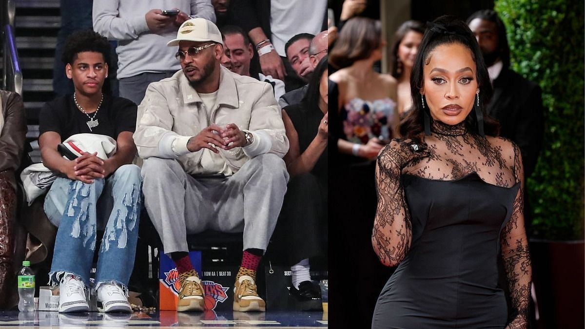 Kiyan Anthony, Carmelo Anthony, La La Anthony (Image credit: IMAGN)