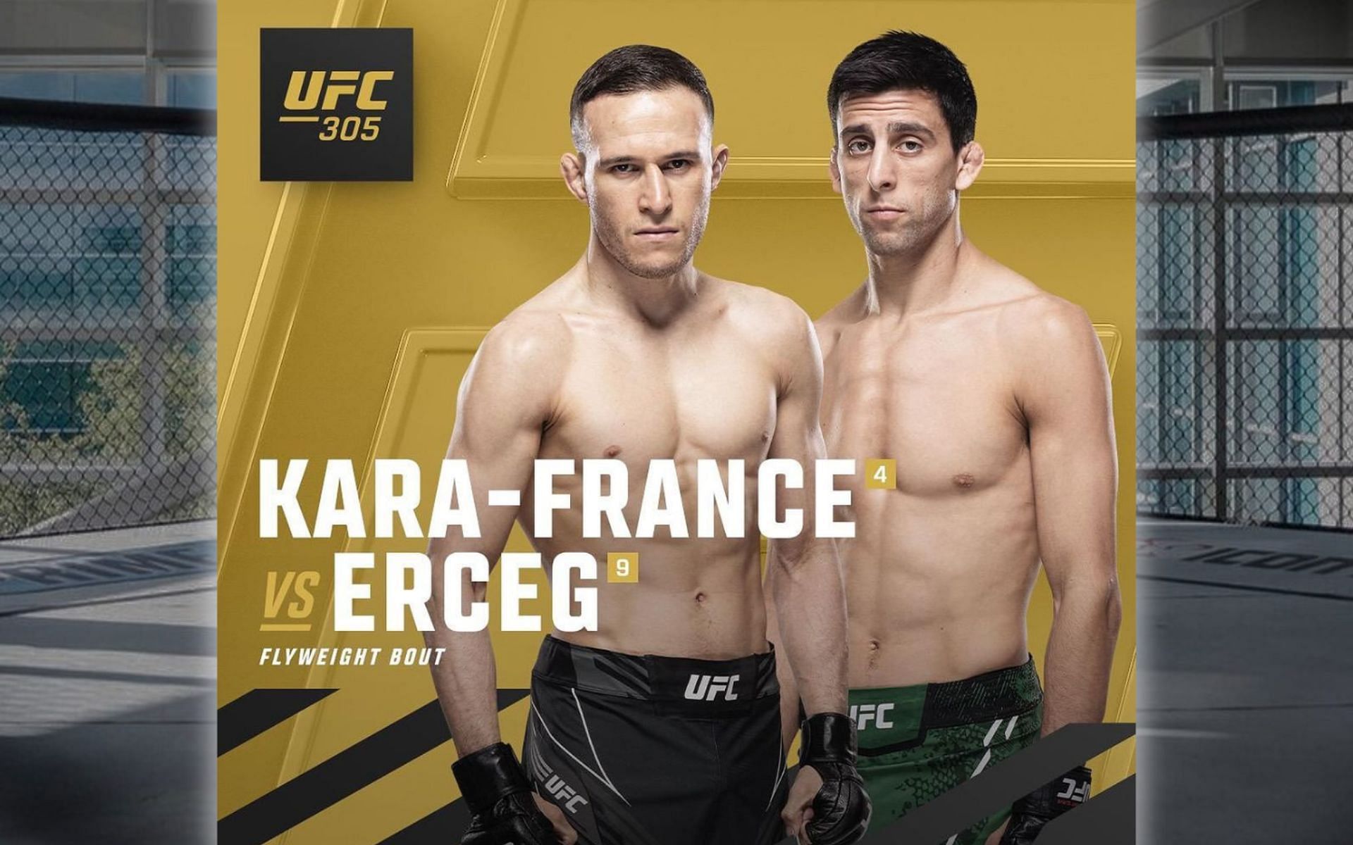 Kai Kara-France (left) will take on Steve Erceg (right) in the co-main event of UFC 305. [Images courtesy @kaikarafrance on Instagram]