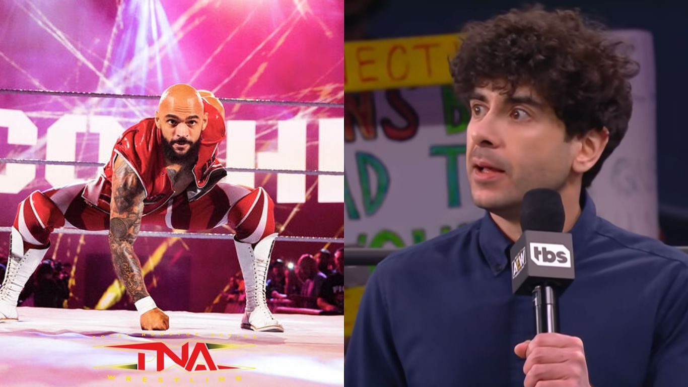 Ricochet recently left WWE [image credits: WWE.com, AEW YouTube, TNAWrestling.com]