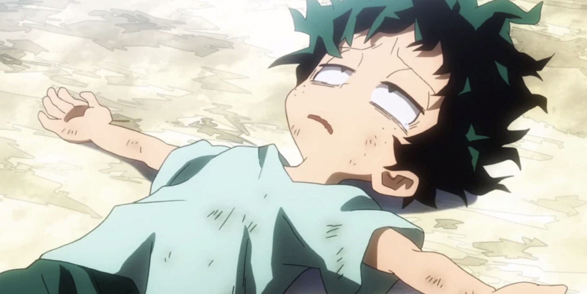 Young Izuku Midoriya as seen in anime (Image via Studio Bones)