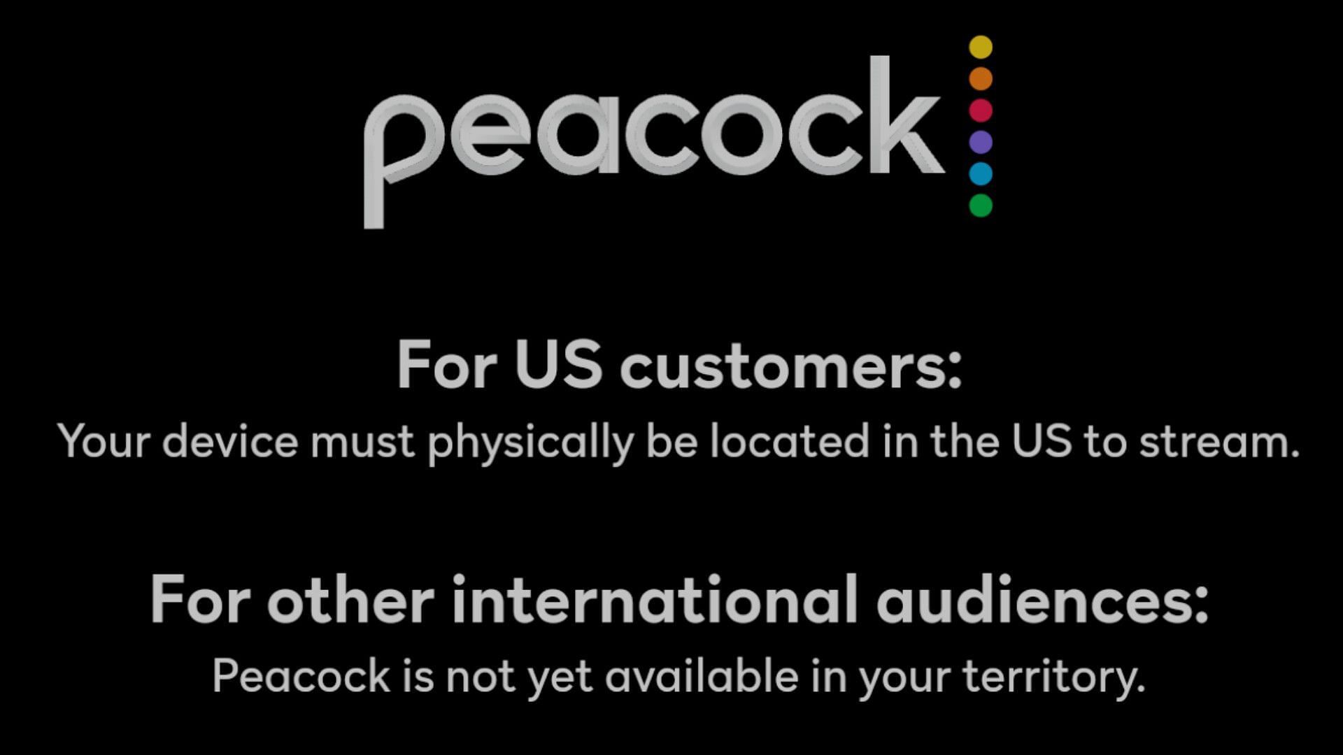 Peacock streaming service (Image via Peacock)