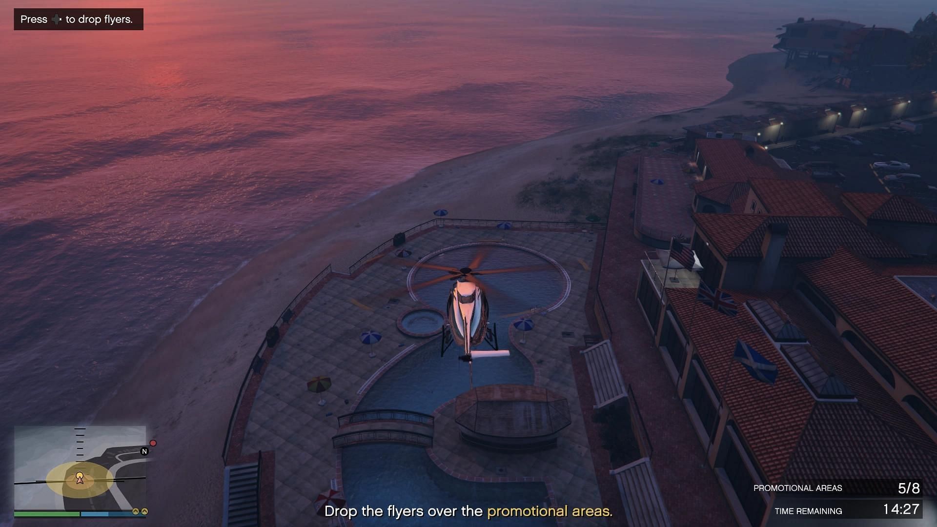 Dropping the fliers across the city is a pretty boring task (Image via Rockstar Games || GTA Wiki)