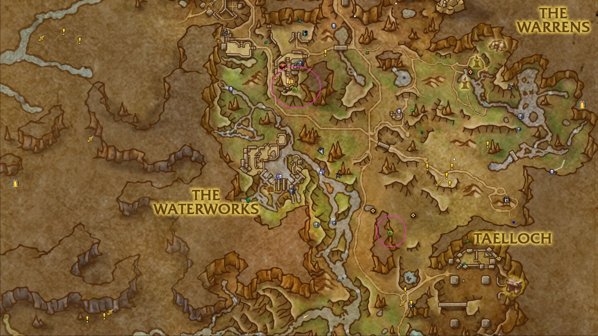 Here are your Ringing Deeps locations (Image via Blizzard Entertainment)