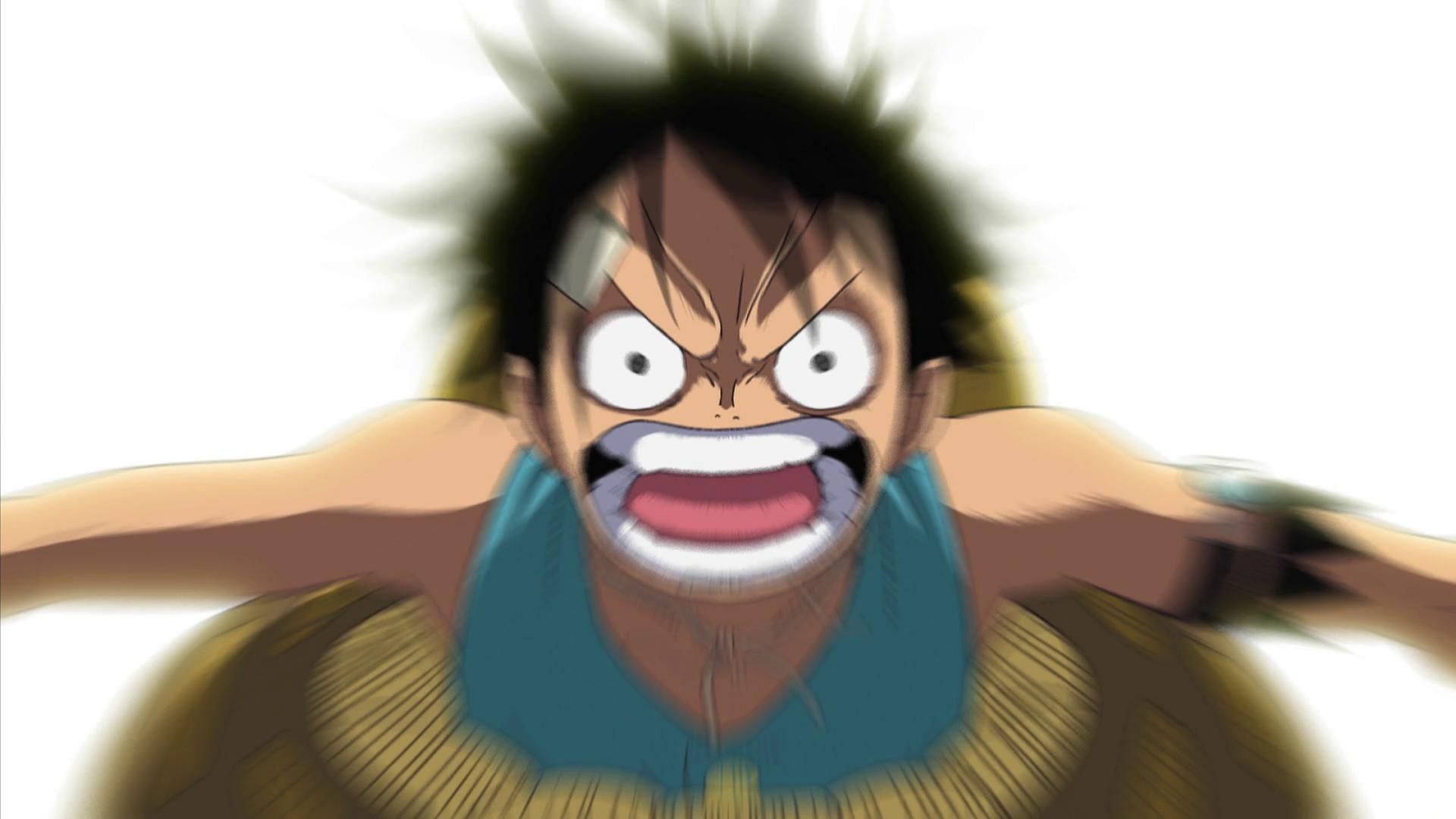 Luffy before One Piece&#039;s time-skip (Image via Toei Animation)