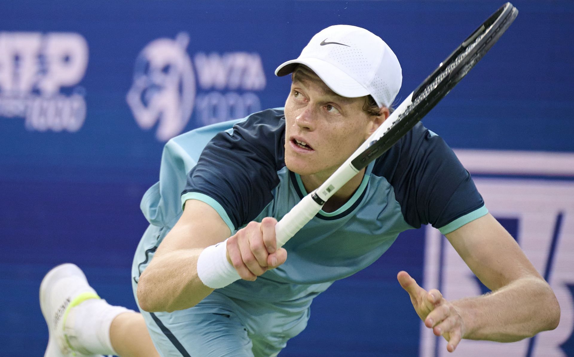 Jannik Sinner in action at the 2024 Cincinnati Open (Source: Getty)