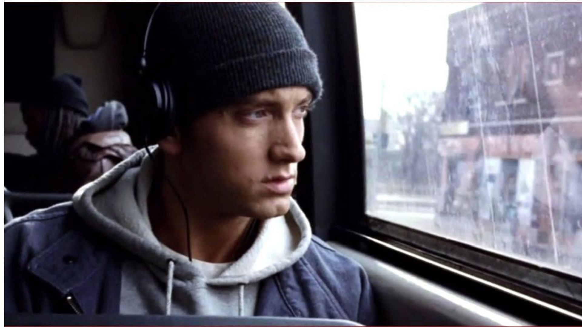 Eminem in the music video of Lose Yourself (Image via Universal Pictures)