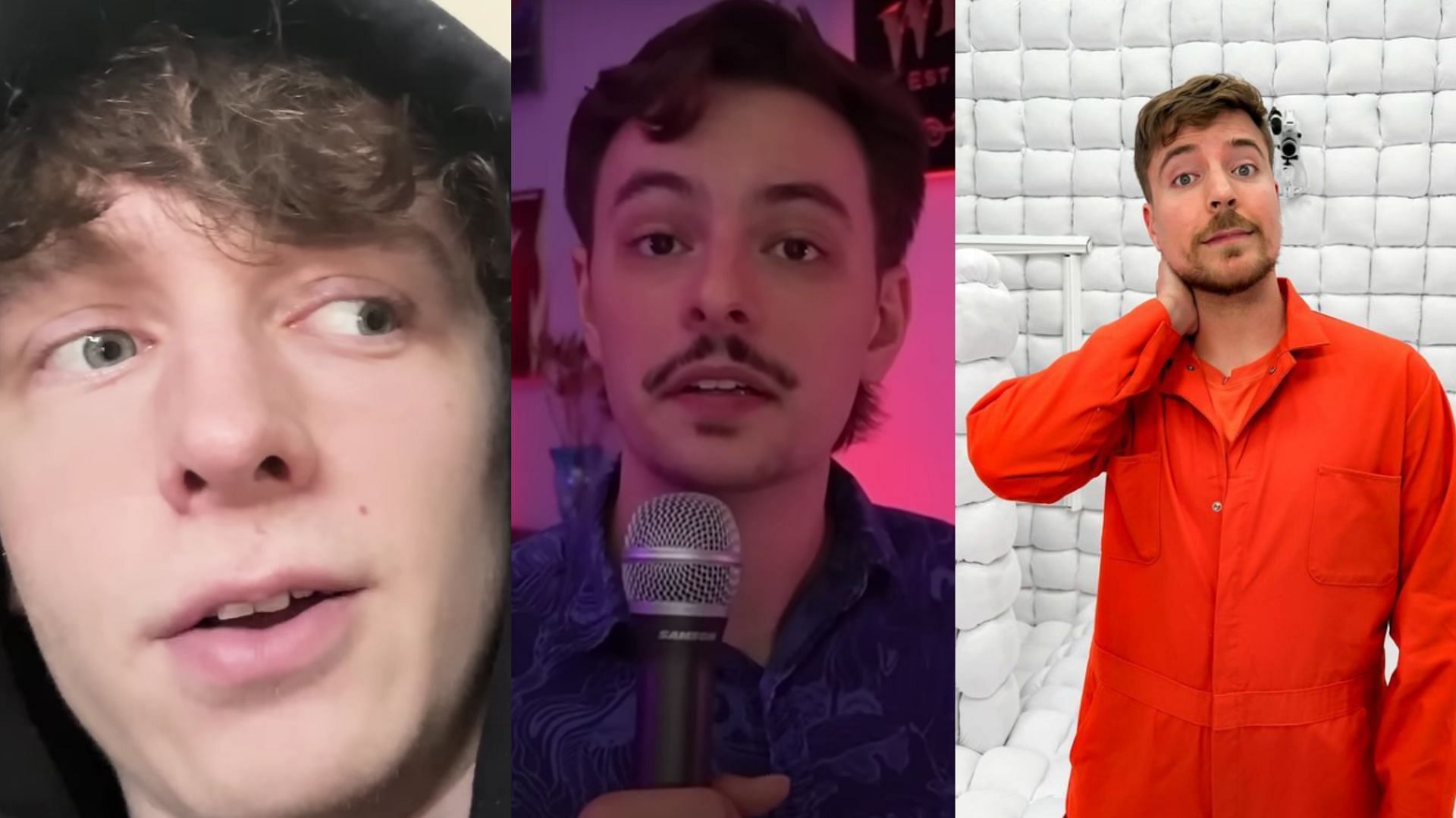 The drama between MrBeast and his ex-employees continues to intensify (Images via DogPack404, Jake Weddle/YouTube, @mrbeast/Instagram)