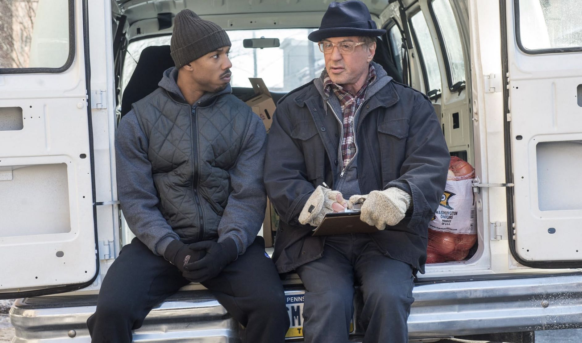 Sylvester Stallone and Michael B. Jordan (Image via Warner Bros. Pictures)