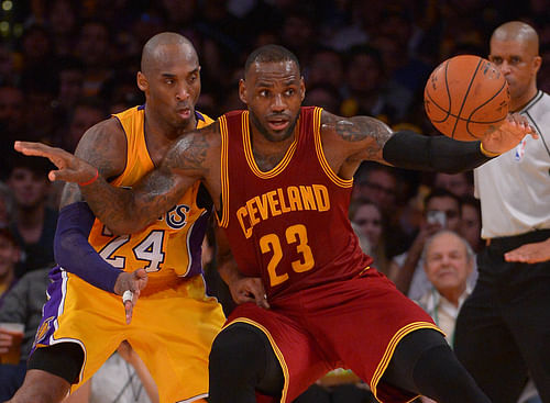 Former Cleveland Cavaliers' LeBron James vs. LA Lakers legend Kobe Bryant - Source: Imagn