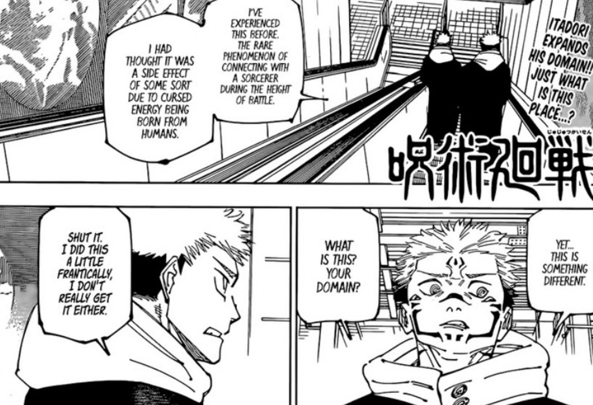 Yuji and Sukuna in Jujutsu Kaisen chapter 265 (Image via Gege Akutami, Shueisha)