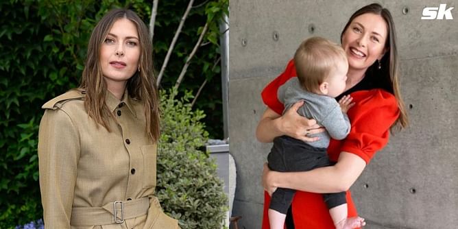 Maria Sharapova shows off her storybook pick for baby son Theo; expresses delight as she finds her autobiography in her friends' book space