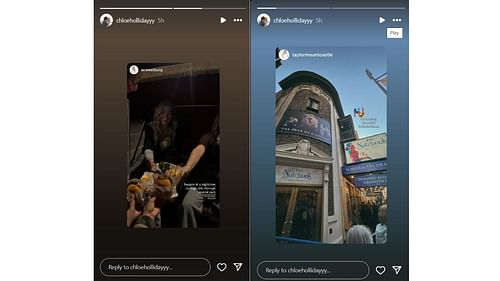 Chloe's Instagram story
