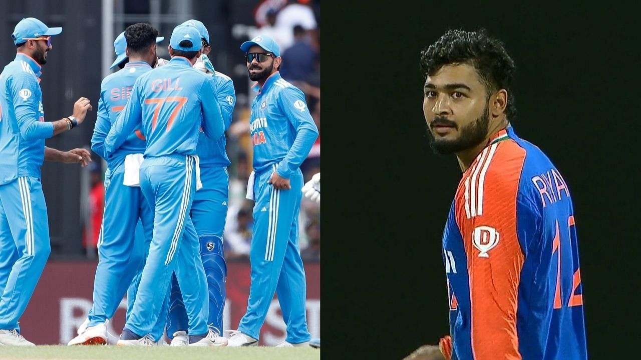 रियान पराग को अभी तक एक भी वनडे में मौका नहीं मिला है (Photo Credit: X/@BCCI, @ixxcric)
