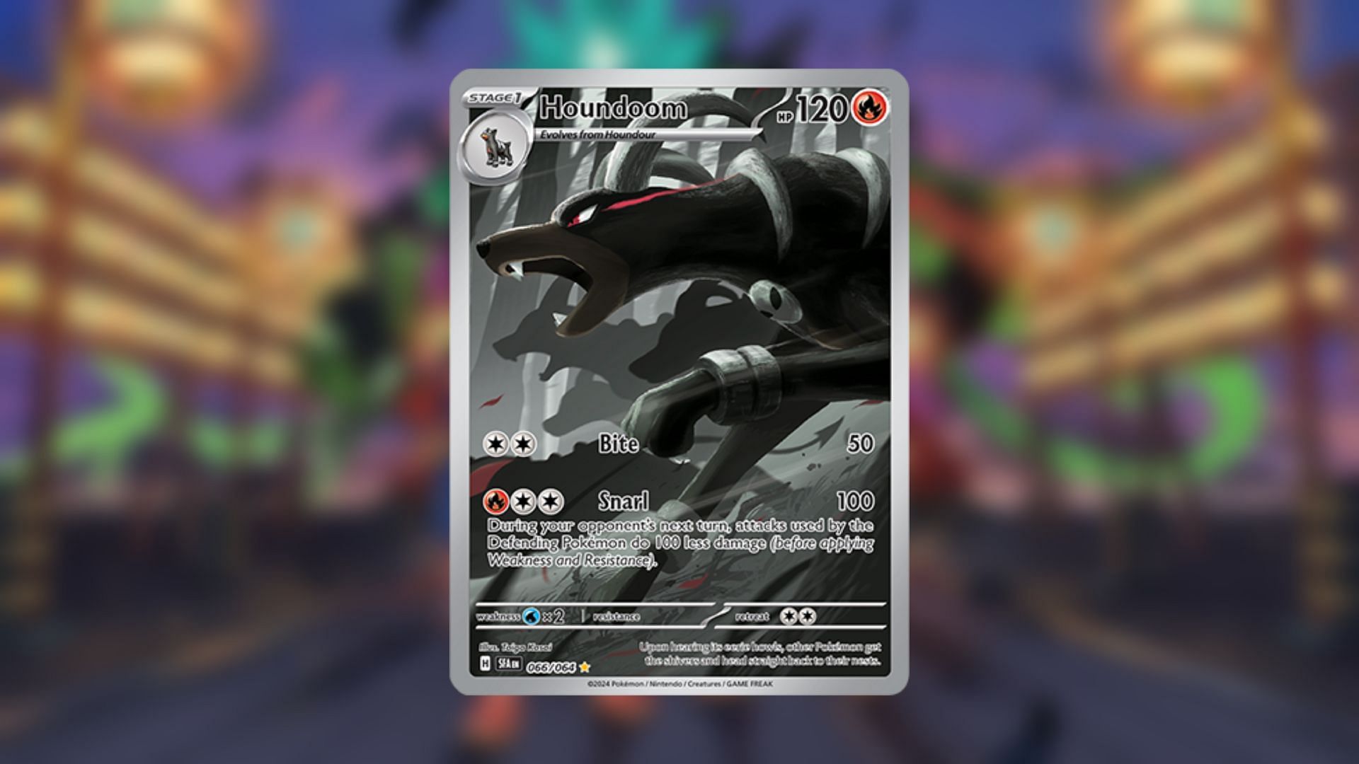 This card features breath-taking art of Houndoom (Image via The Pokemon Company)