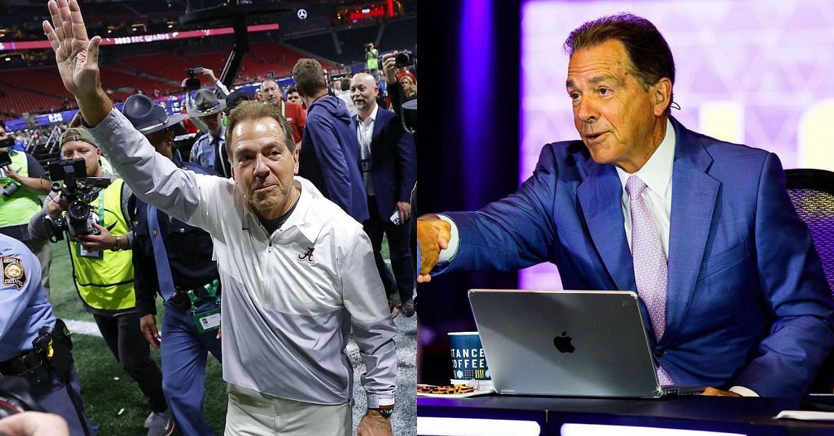 &ldquo;Who is this person?!&rdquo;: CFB fans left surprised with Nick Saban&rsquo;s unique look during his first College GameDay appearance