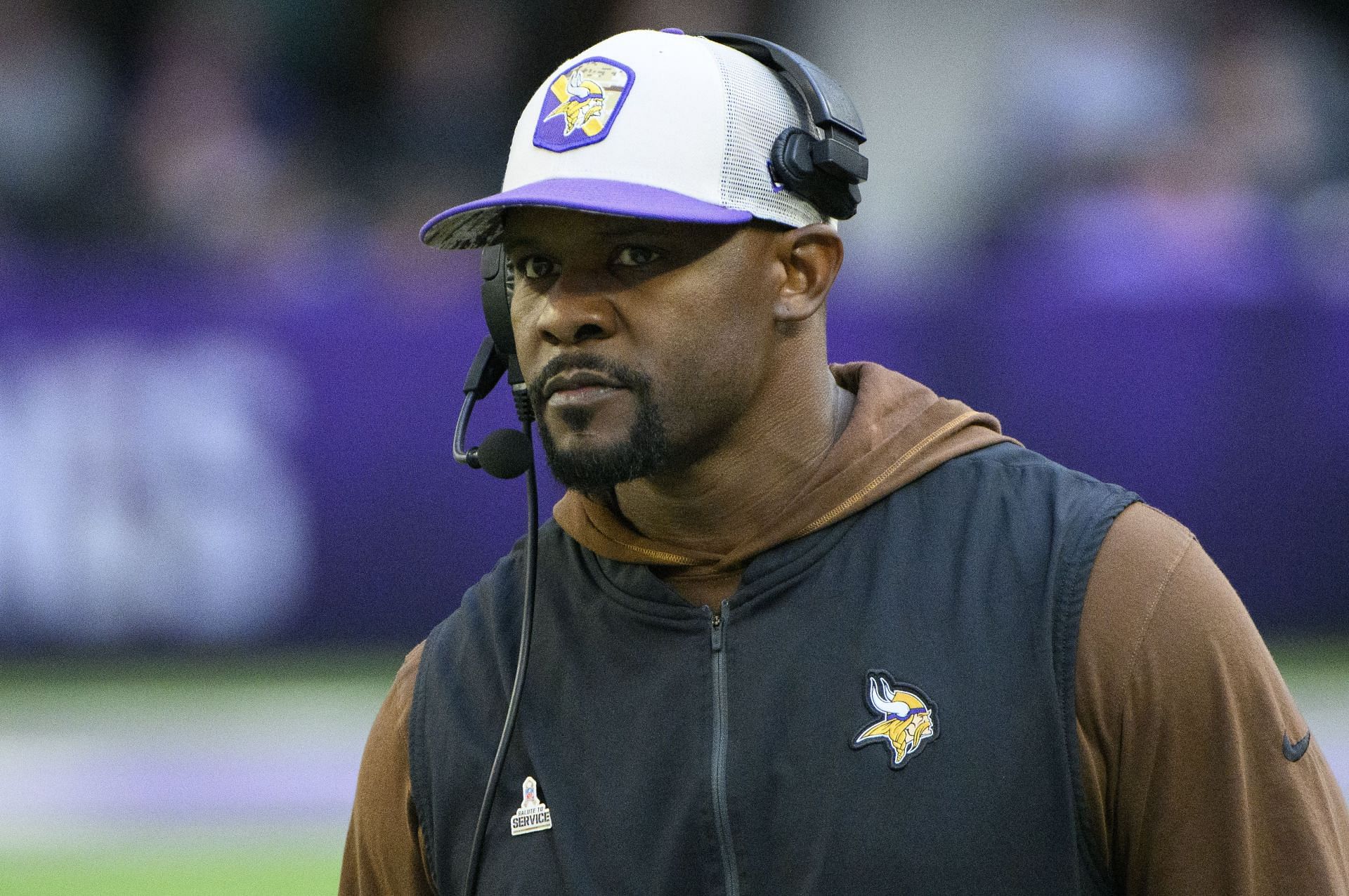 Brian Flores at New Orleans Saints vs. Minnesota Vikings - Source: Getty