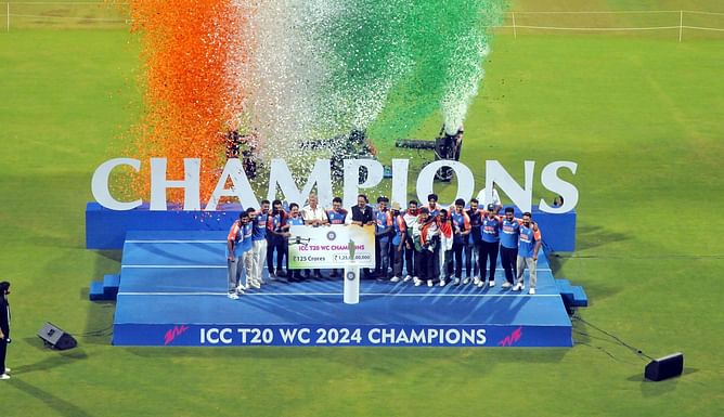 How many medals would the Indian cricket team have won if ICC tournaments had podium?