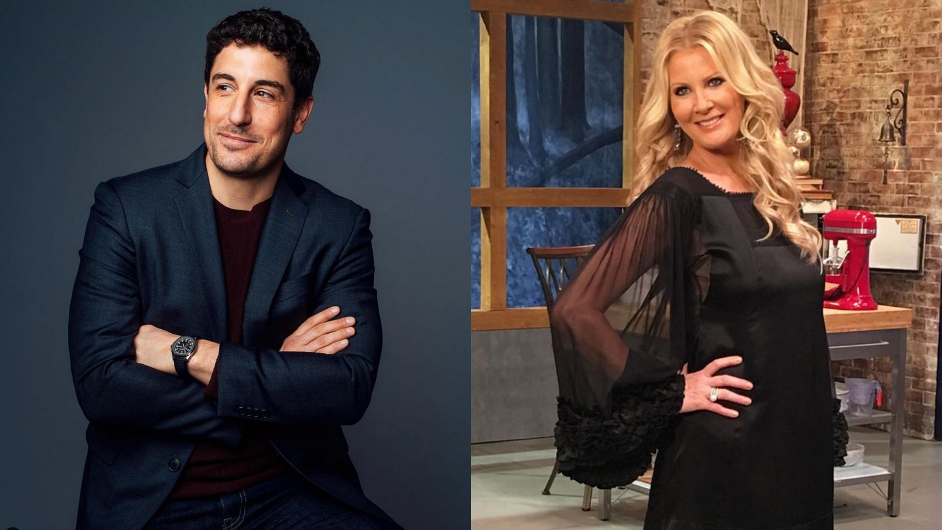 Jason Biggs and Sandra Lee of Blue Ribbon Baking Championship (Image via Instagram/@biggsjason/@sandraleeonline)