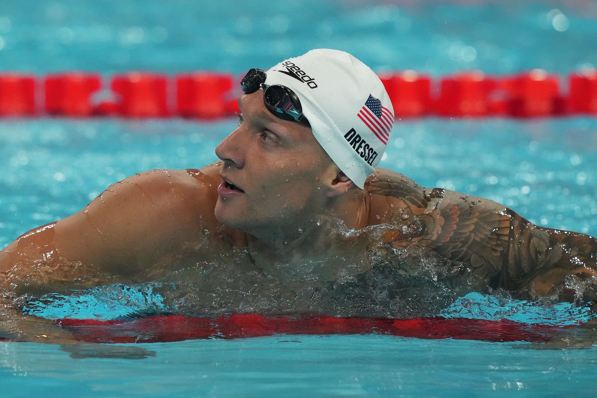 Caeleb Dressel competes during the 2024 Paris Olympics. (Photo via Getty Images)