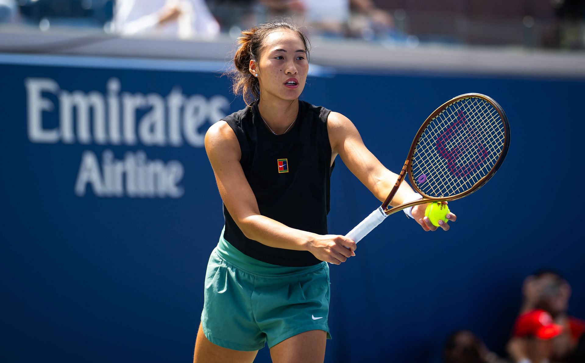 Zheng at the 2024 US Open - Previews - Source: Getty