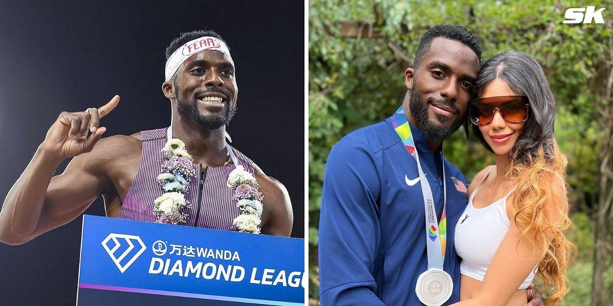 Kenny Bednarek and Sharmila Nicollet. PHOTO: Getty (L), Nicollet